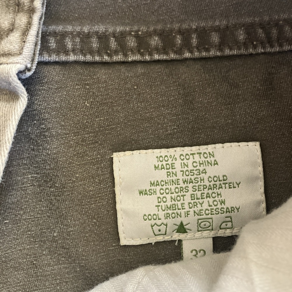 Orvis Denim Work Pants with Suede Leather Trim‎ - 32 Green - Picture 7 of 12
